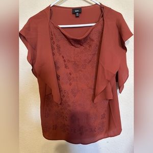 $9 MOSSIMO SIENNA(redclay)ALINE CUT SLEEVES (size small)